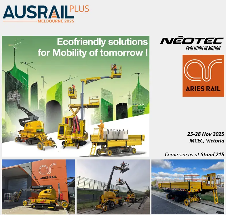 Néotec sera présent au salon Ausrail 2023.